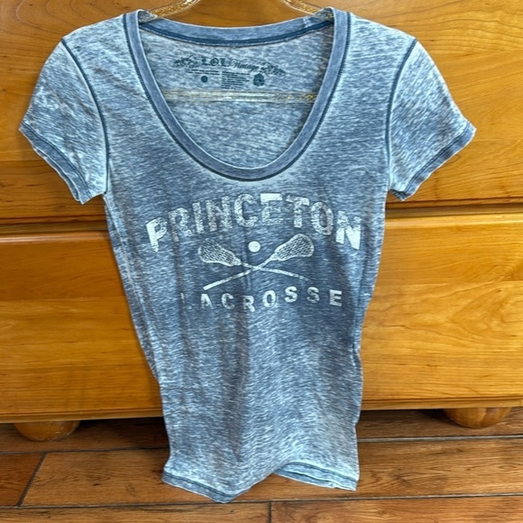 L.O.L. Vintage Tops - Princeton Lacrosse Shirt women’s blue size small excellent condition